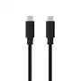 Nano Cable Cable USB 3.1 Tipo-C 10.01.4102 - USB-C Macho a USB-C Macho, 100W, 10 Gbps, 4K@60Hz, Thunderbolt 3, 2 Metros, Negro